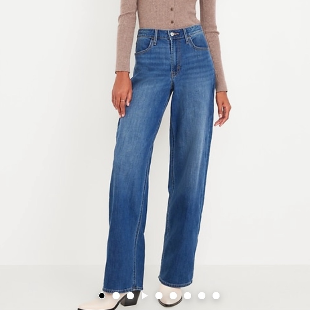 Old Navy High Rise Wow-Wide Leg Jeans